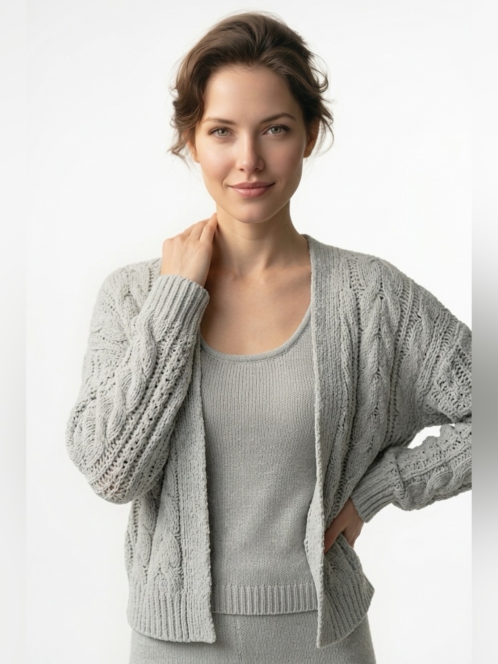 Moon & Madison chenille cardigan